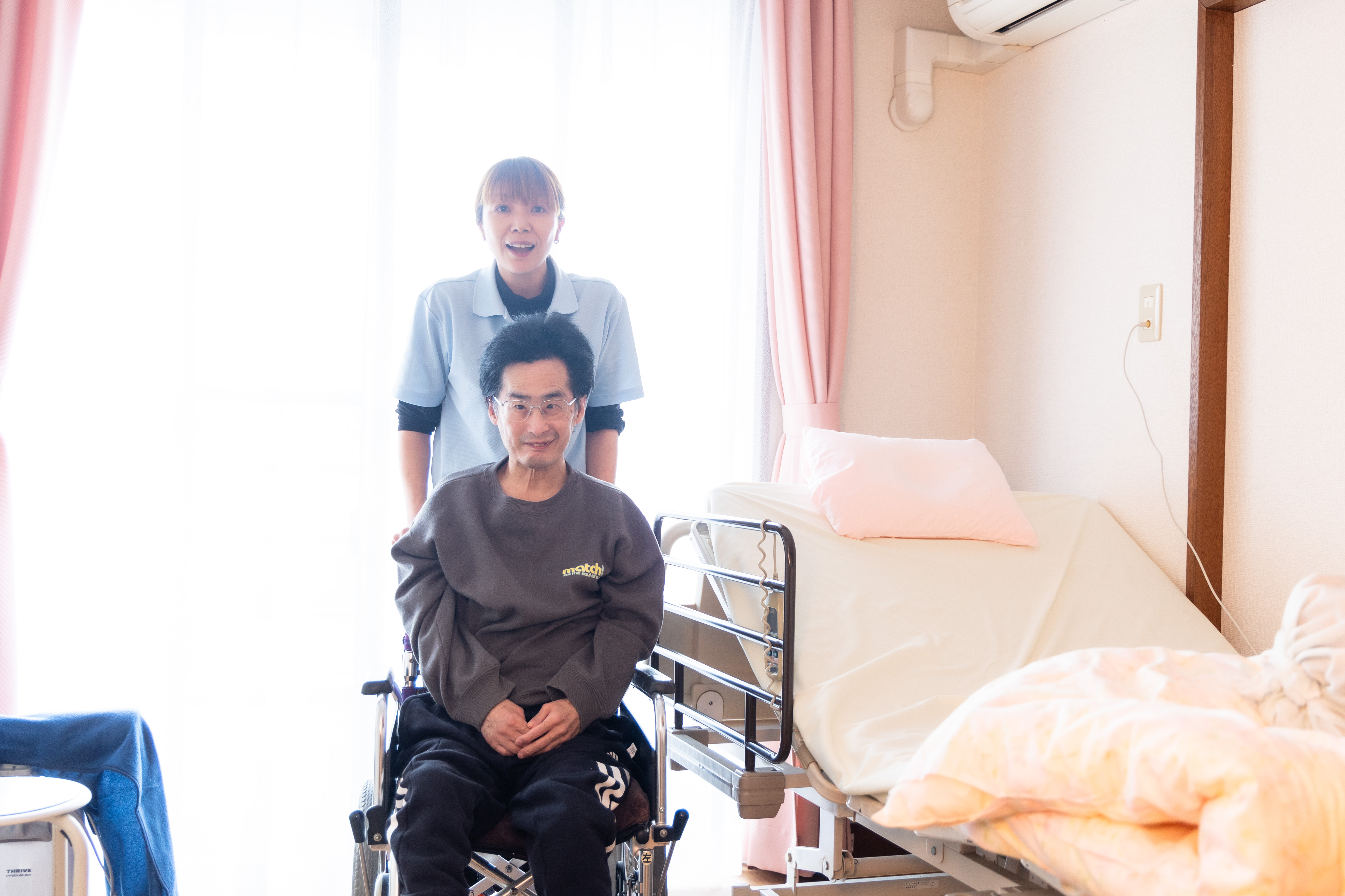 利用者様とスタッフのお写真