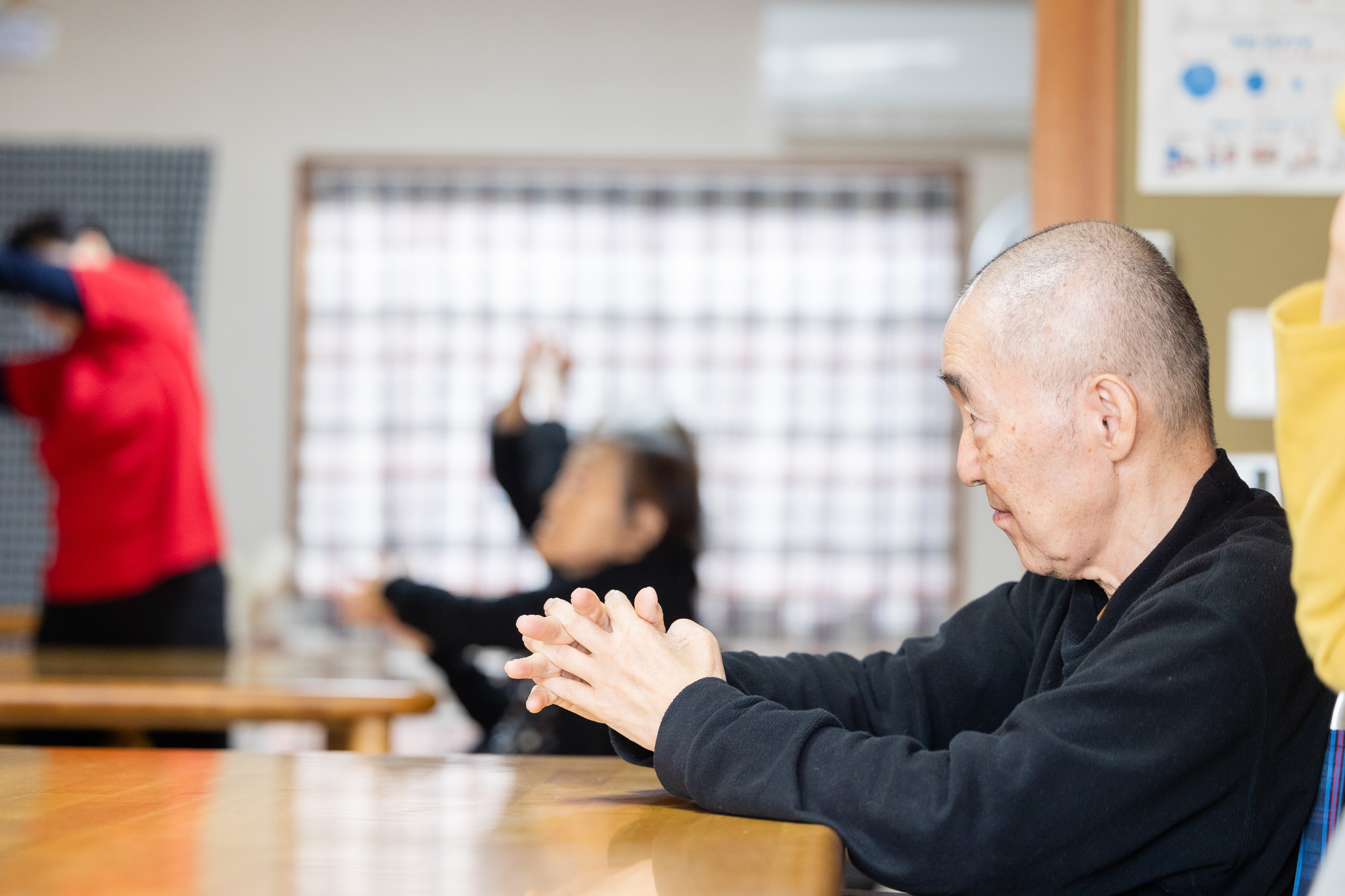 体操をする様子