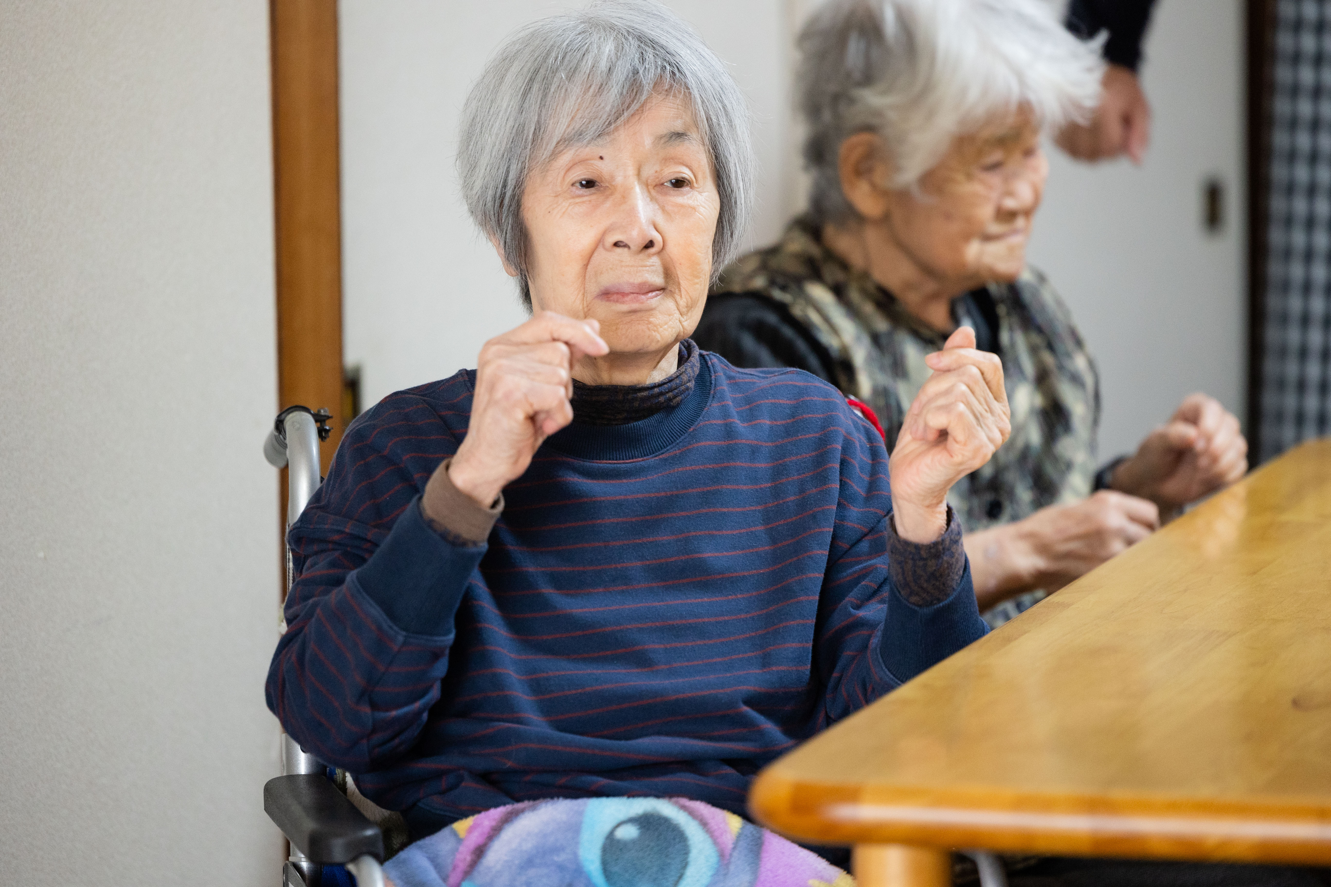体操をする利用者様